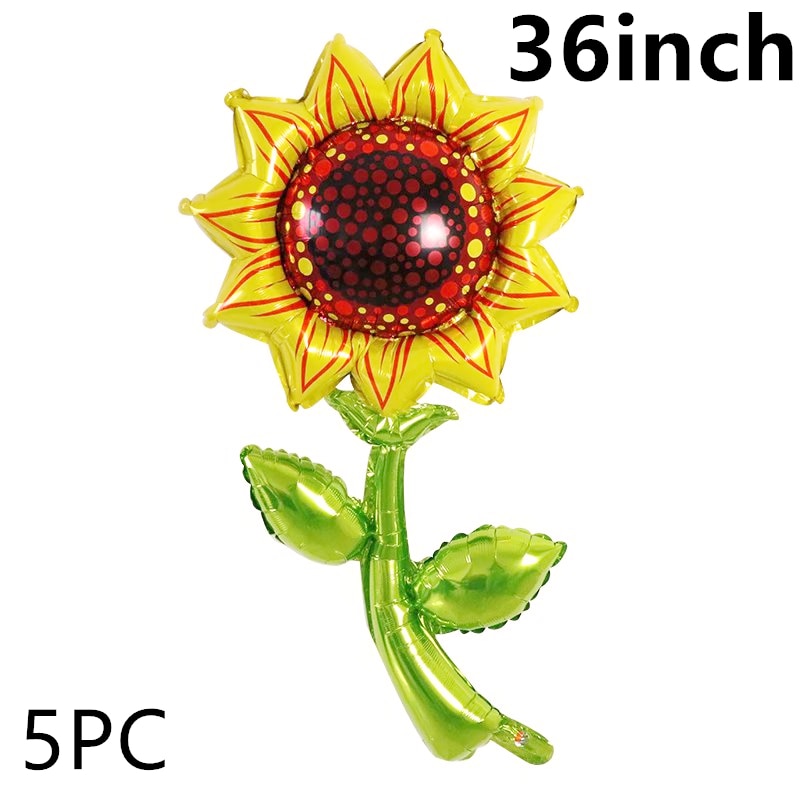 Sunflower Daisy Rose Tulip Helium foil balloons Theme party