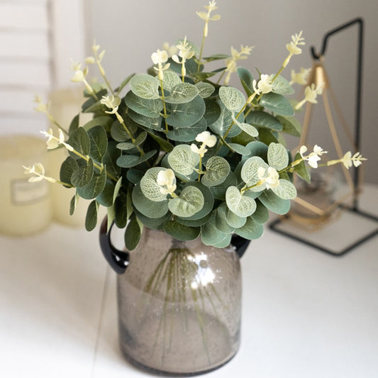 Eucalyptus Artificial Silk Flowers Christmas Ornament