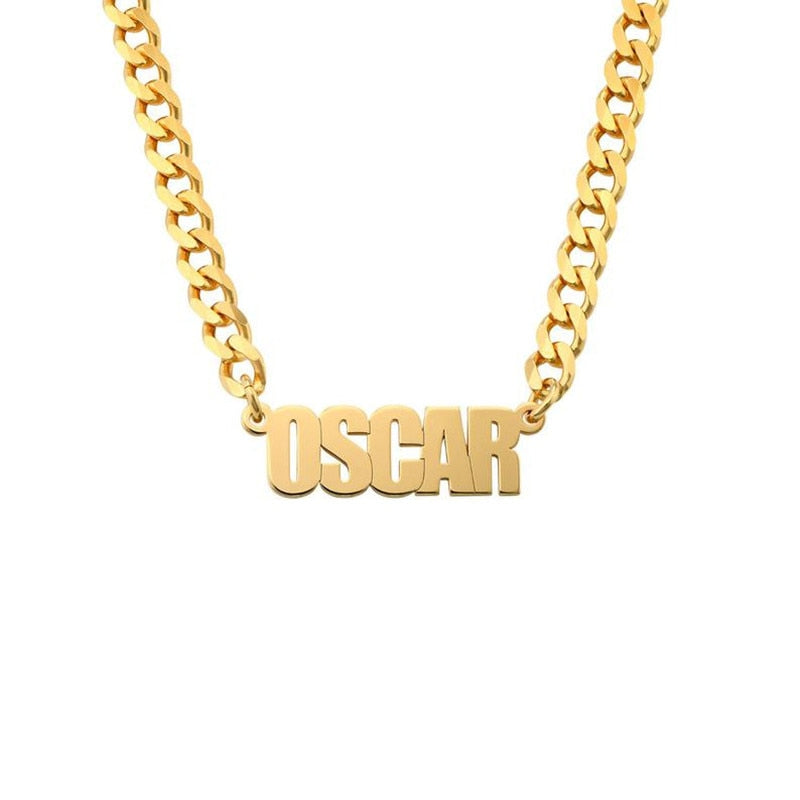 Chain Name Necklaces For Women Stainless Steel