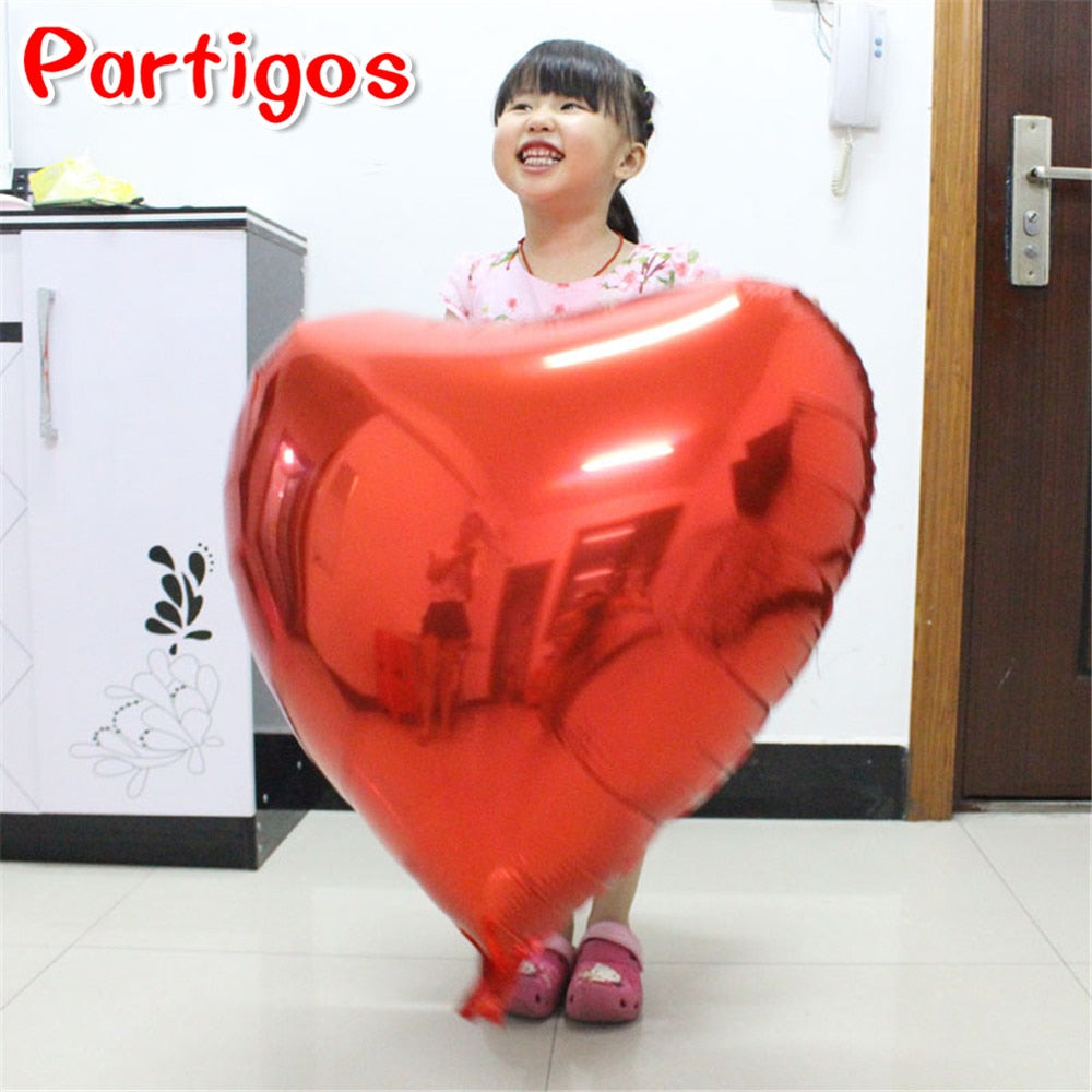 Heart Balloon Red Heart Shape Air Party