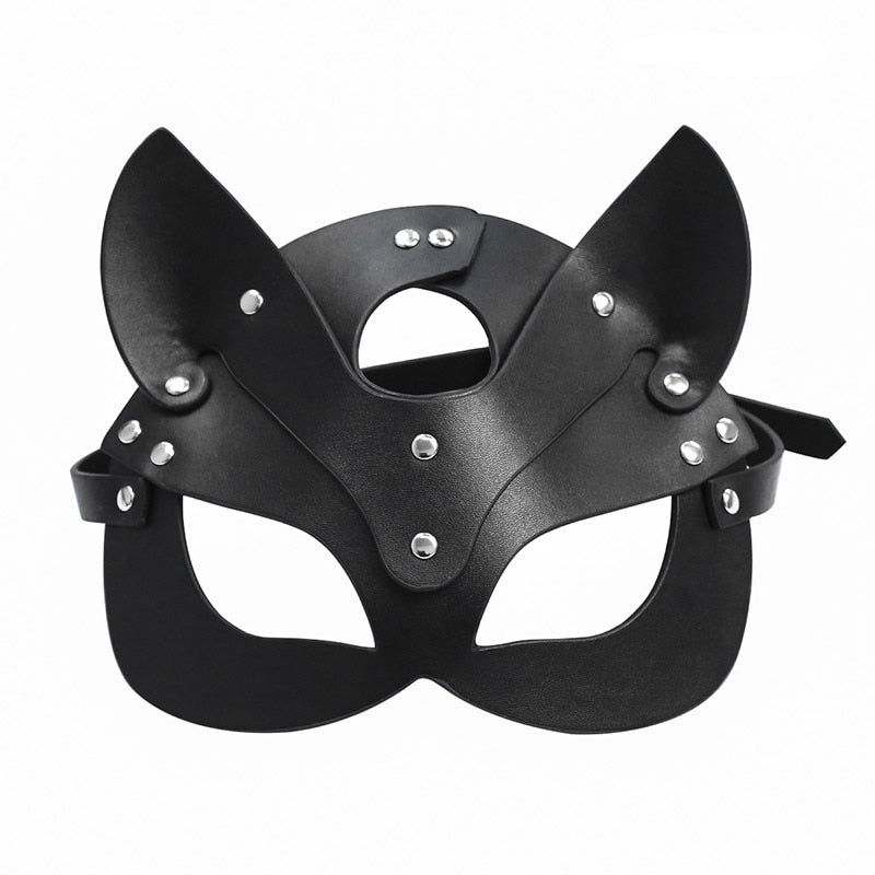 Women Sexy Leather Mask Half face Fancy