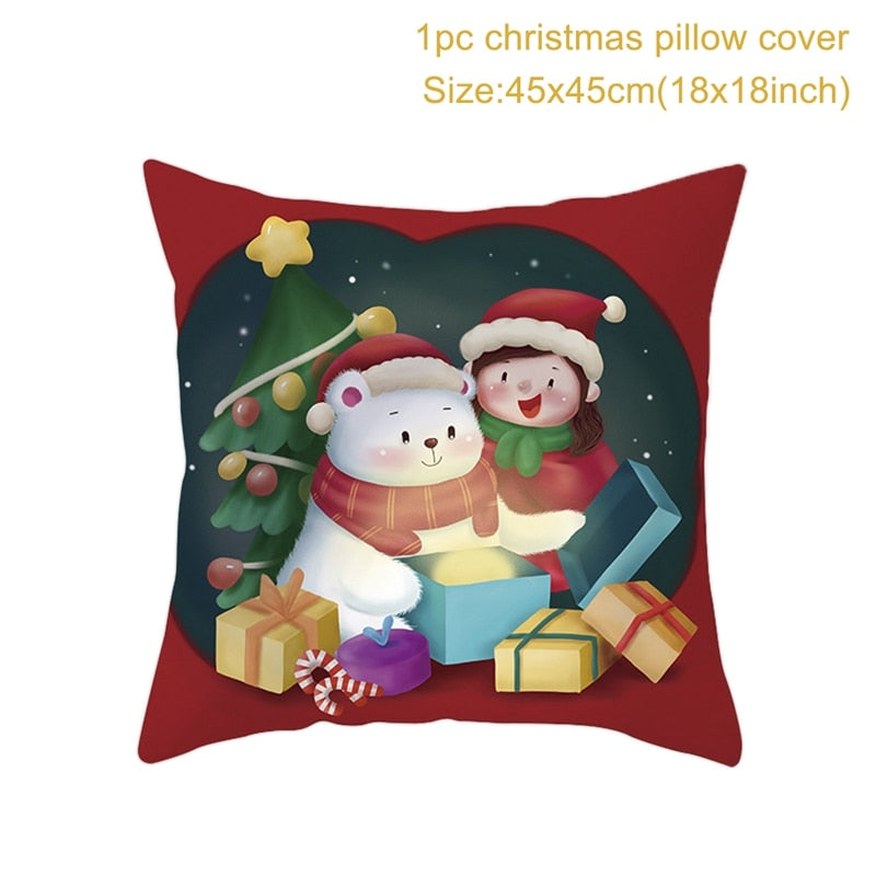 Christmas Cushion Cover Santa Claus Ornament
