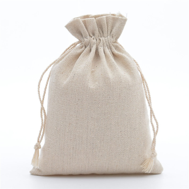 Fashion Cotton Drawstring Burlap Bags