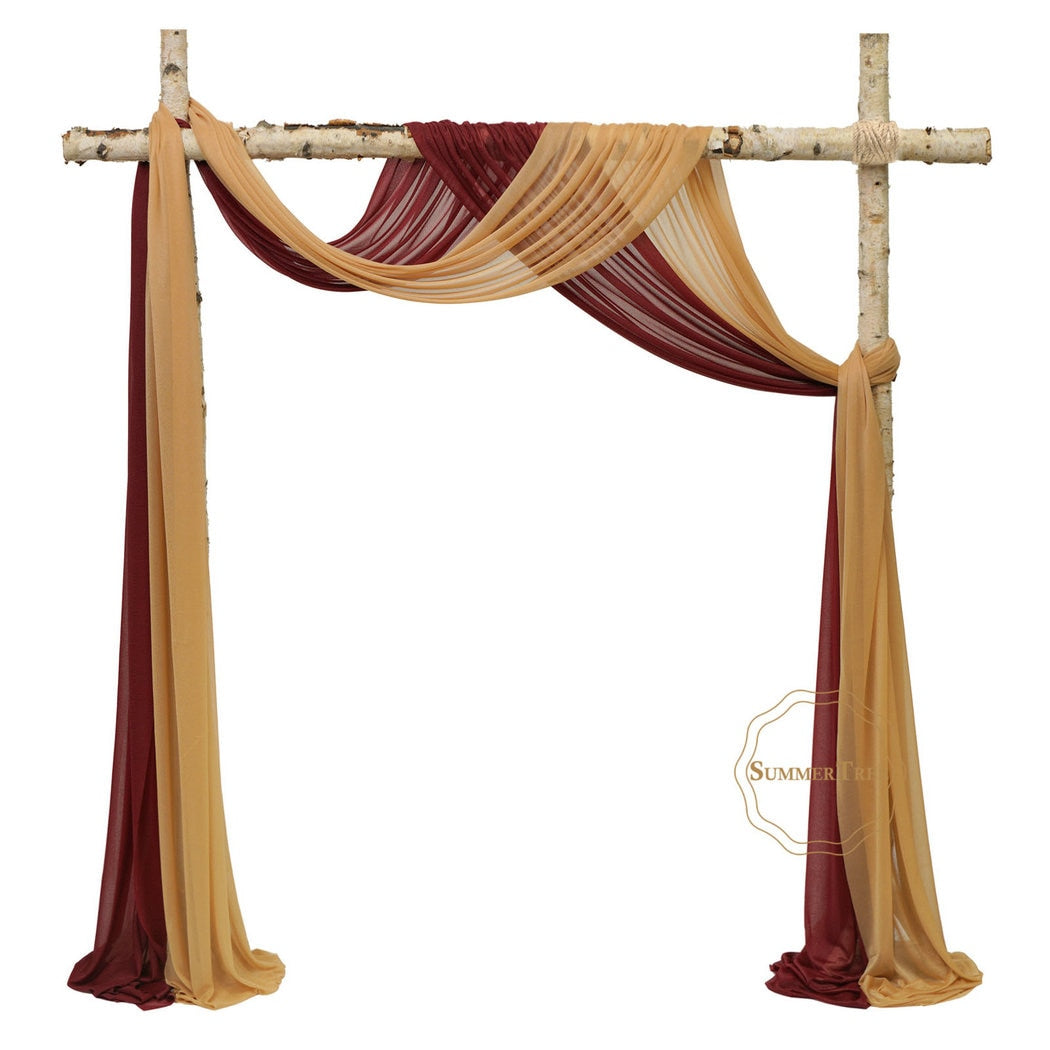 10 Meters Wedding Arch Drape Fabric Sheer