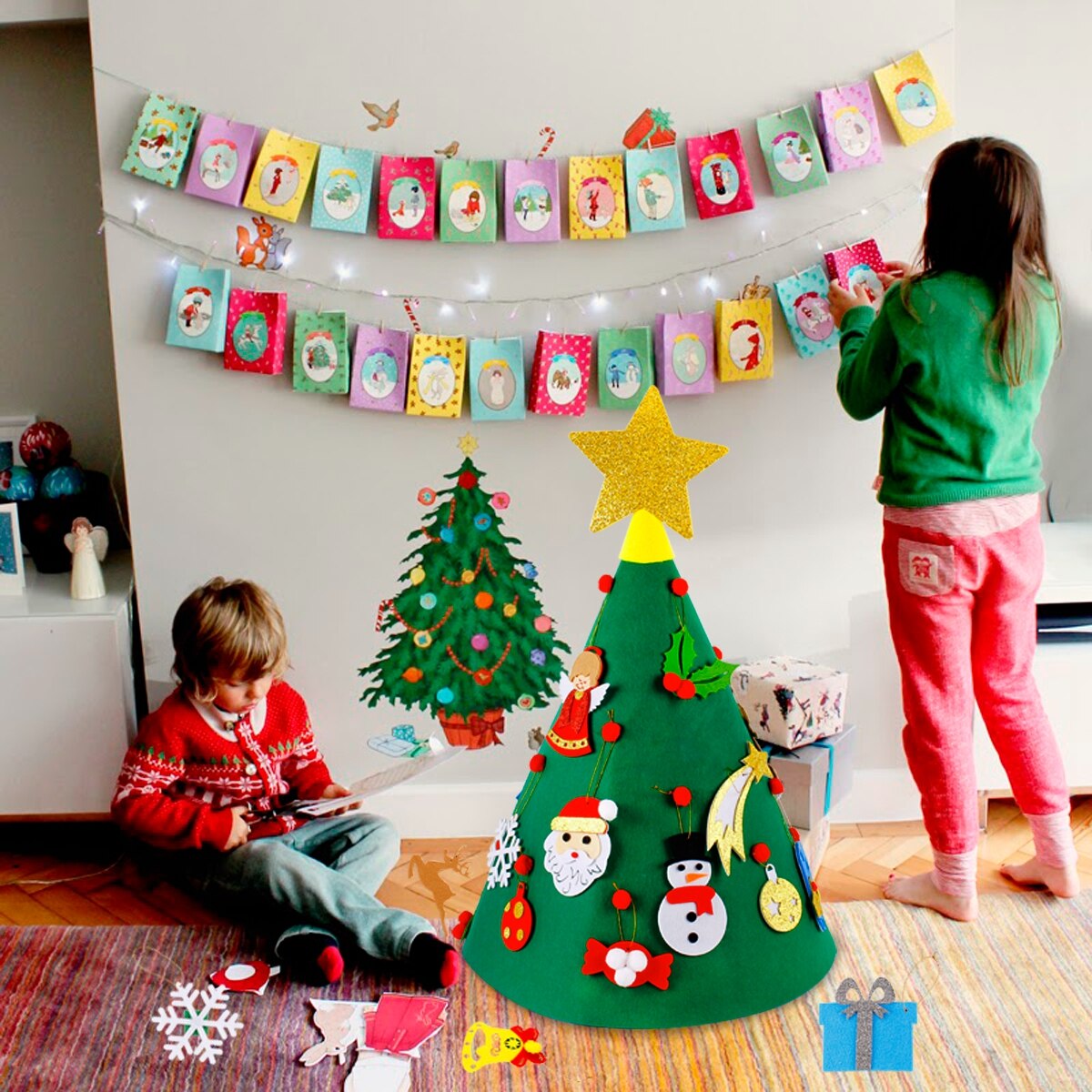 3D DIY Felt Christmas Tree Christmas Decorations