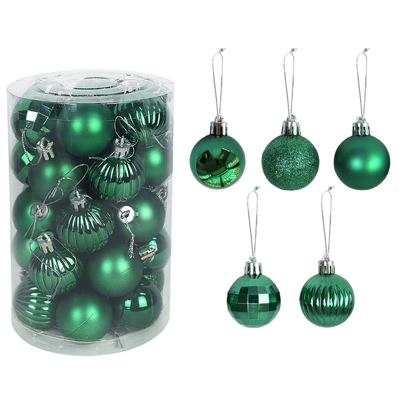 Rose Gold Plastic Christmas Balls Ornament