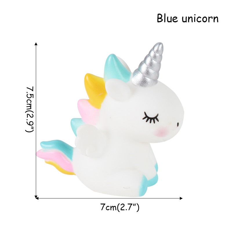 Rainbow Cake Toppers Unicorn Cloud Balloon Cake Flags