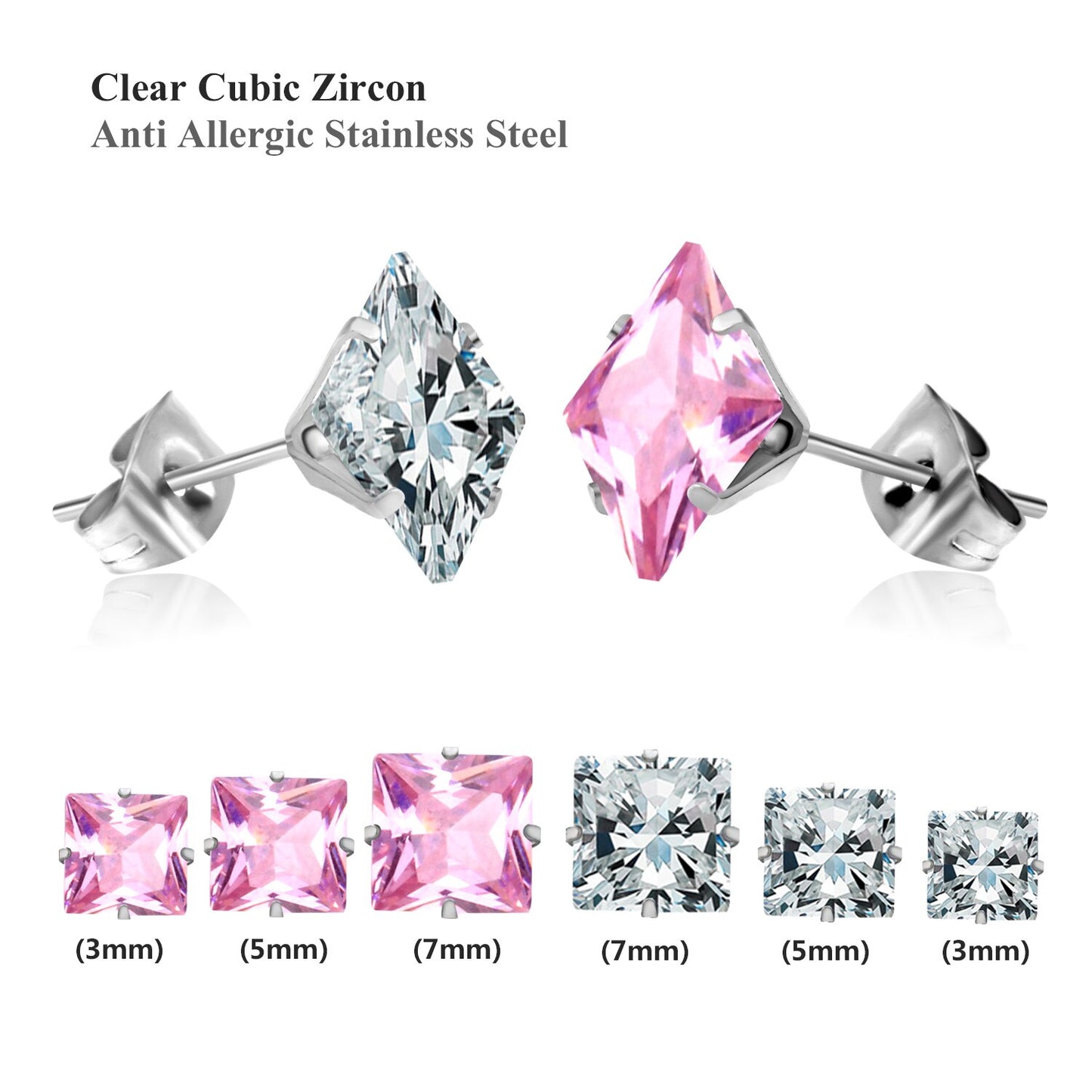 Stud Earings Sets Pack Christmas Zircon Earrings Set