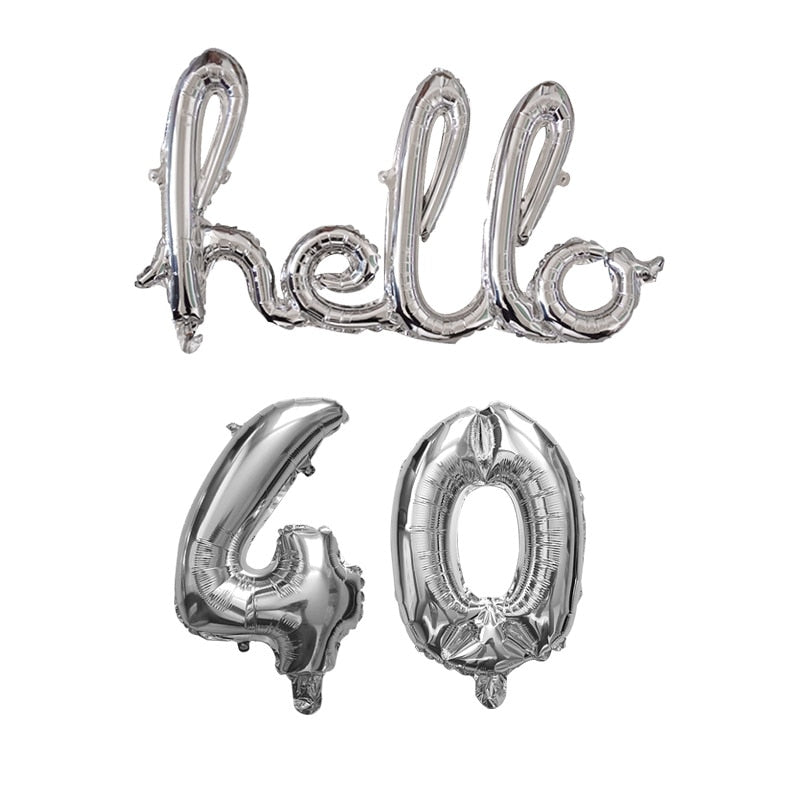 Hello 30 Baby Balloons number Balls Inflatable Air