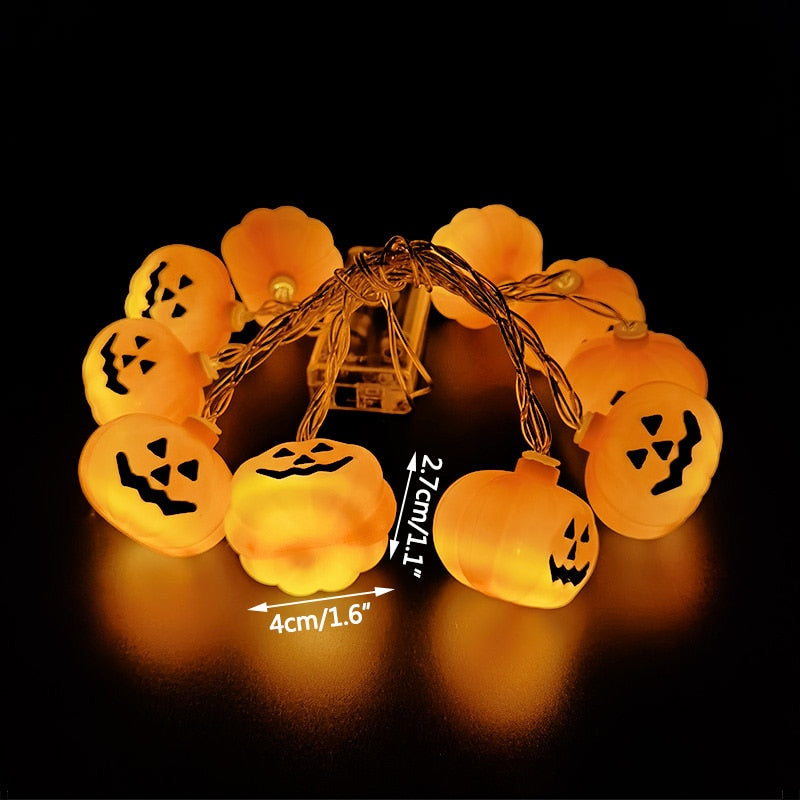 Halloween Pumpkin Ghost Skeletons Bat