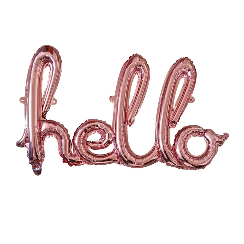 Rose Gold Hello 30 Baby Balloons number Balls Inflatable