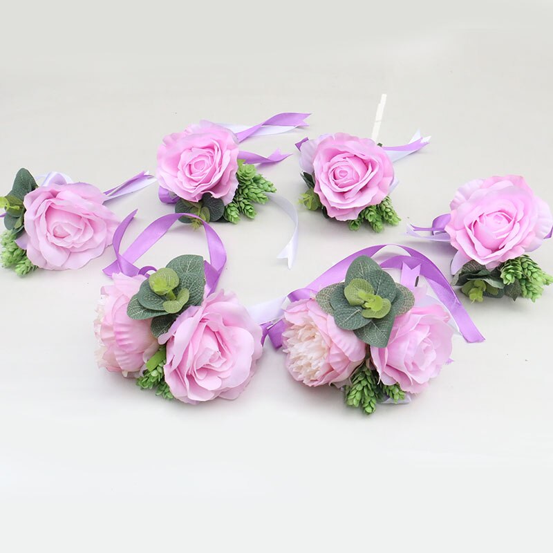Artificial Flower Wedding Car Deco Kit Fake Rose