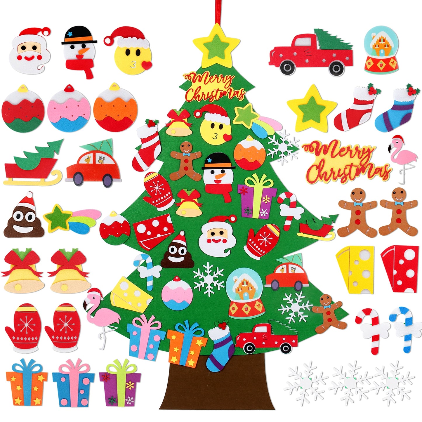 Felt Christmas Tree Merry Christmas Decorations