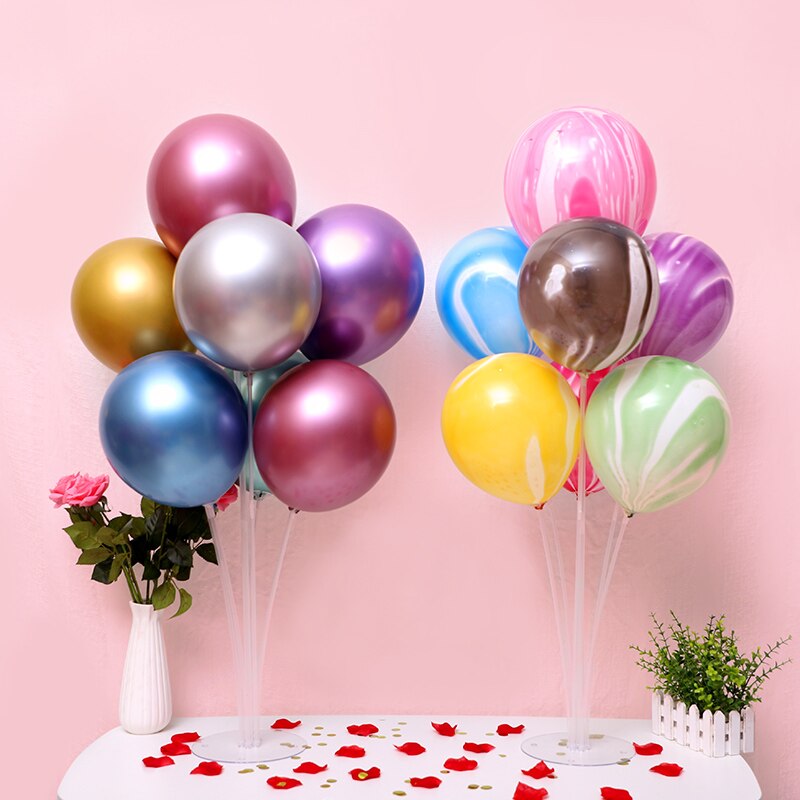 7 tube balloons stand birthday balloons arch stick