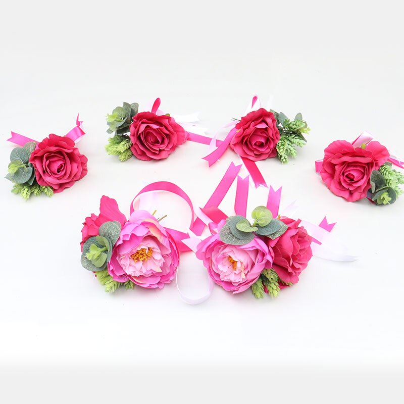 Artificial Flower Wedding Car Decor Kit Silk Fake Rose