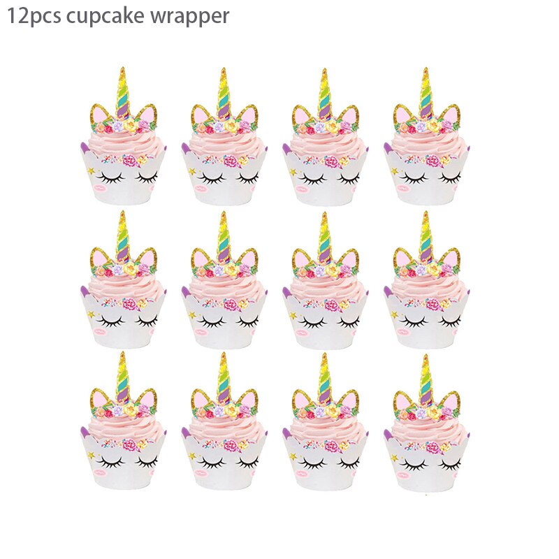 Rainbow multi color cloud cupcake topper