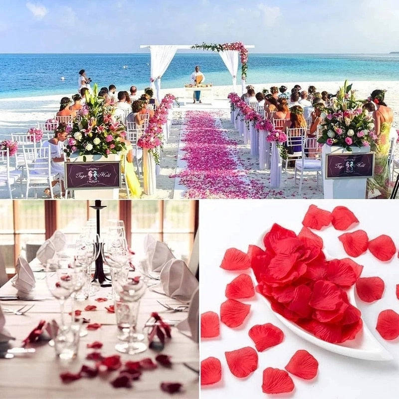 Fake Rose Petals Wedding Party Valentine