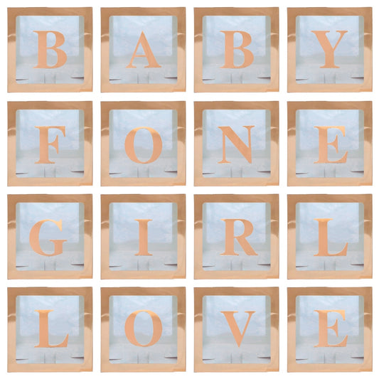 Transparent Letter A-Z Box Custom Baby Name