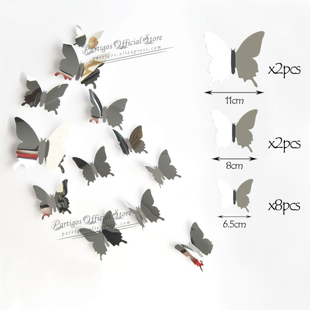 4D Hollow Butterfly Wall Sticker DIY Decoration