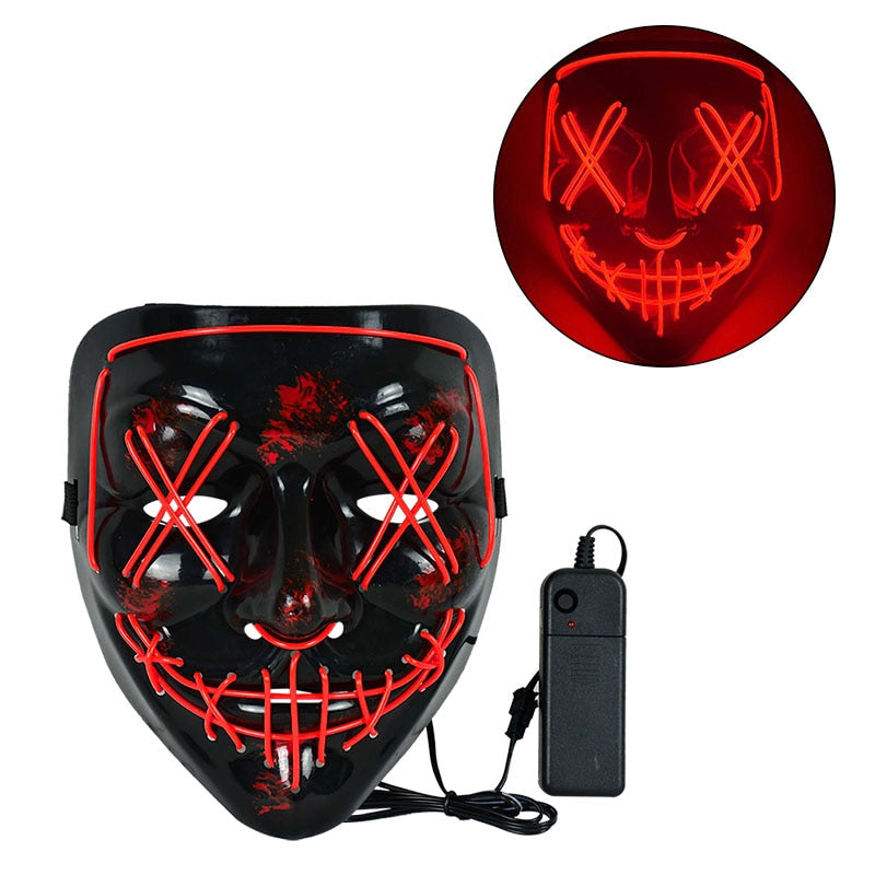 Cosmask Halloween Neon Led Mask