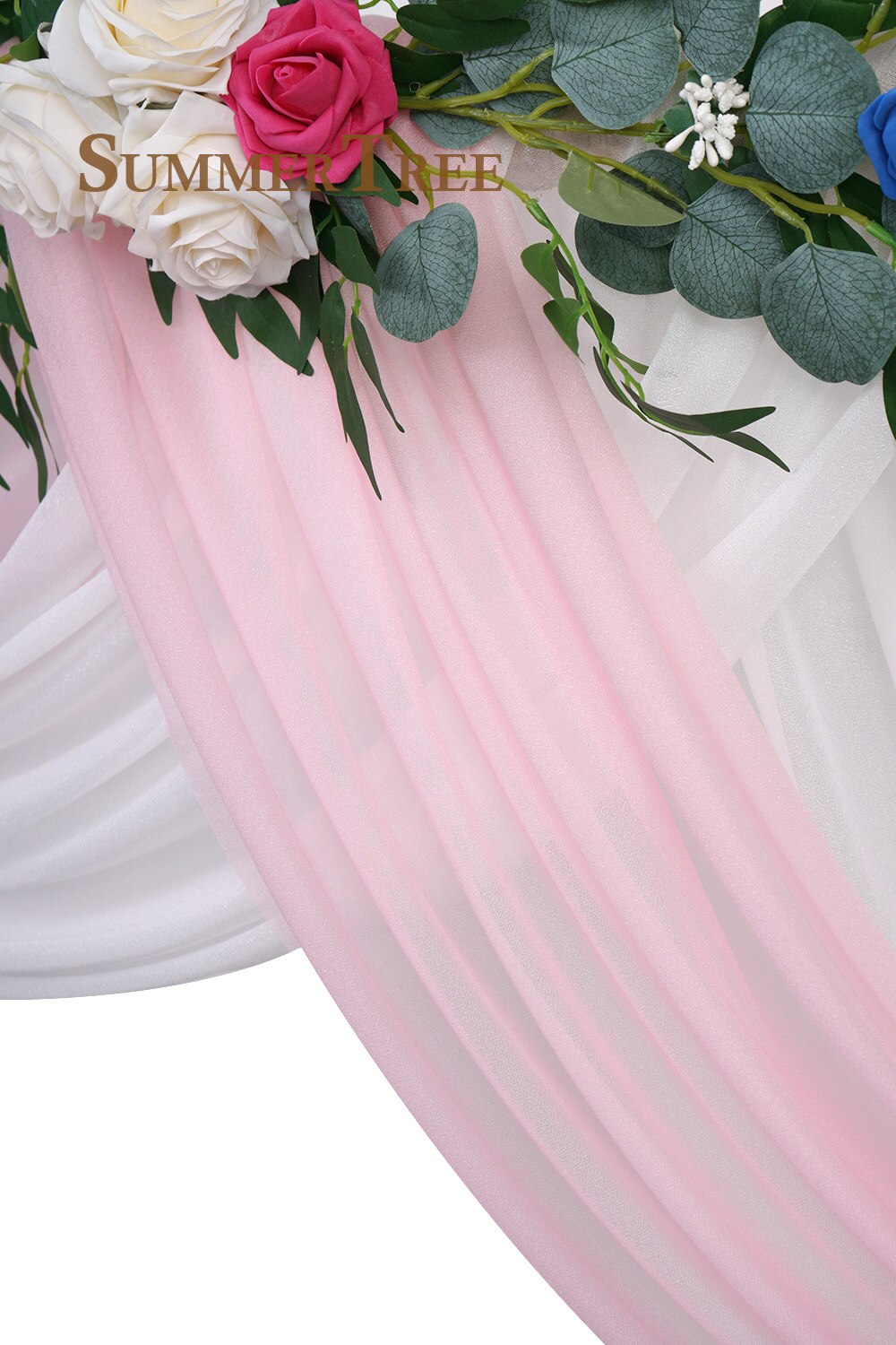 10 Meters Wedding Arch Drape Fabric Sheer