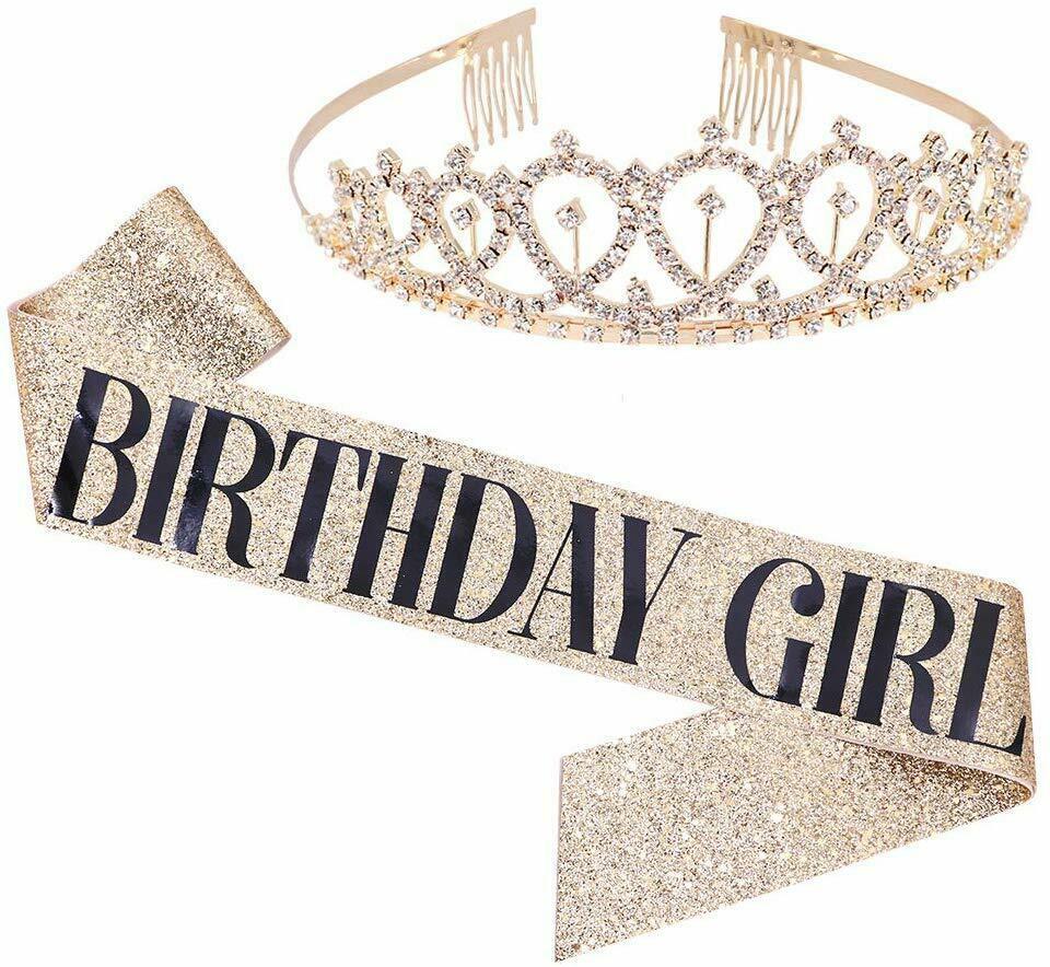 Bling Rhinestone Crystal Crown Tiara Birthday