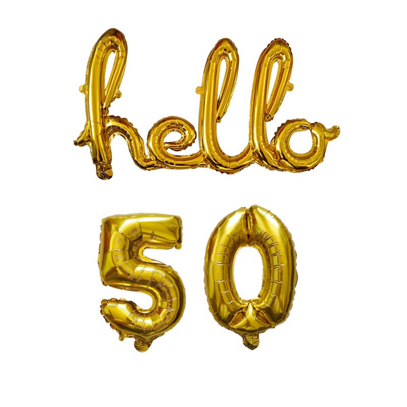 Rose Gold Hello 30 Baby Balloons number Balls Inflatable