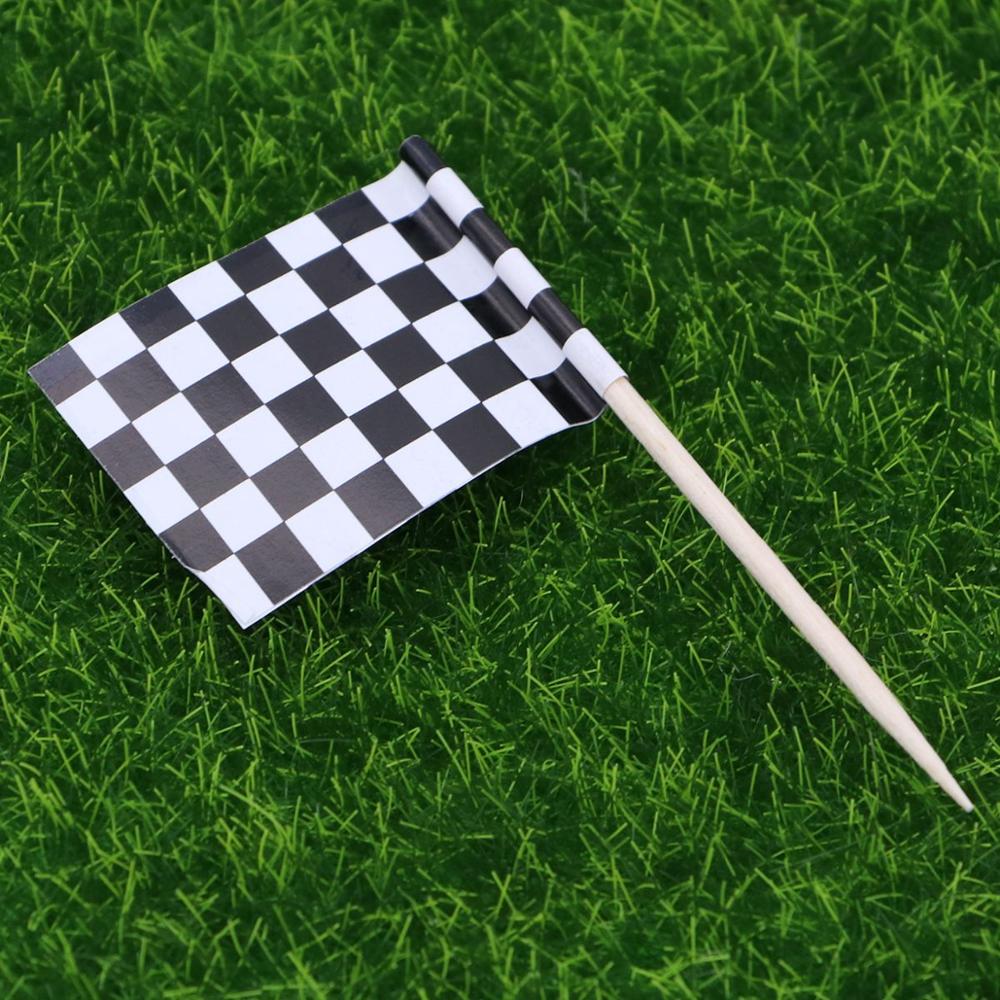 Racing Flag Toothpicks Checkered Flag Picks