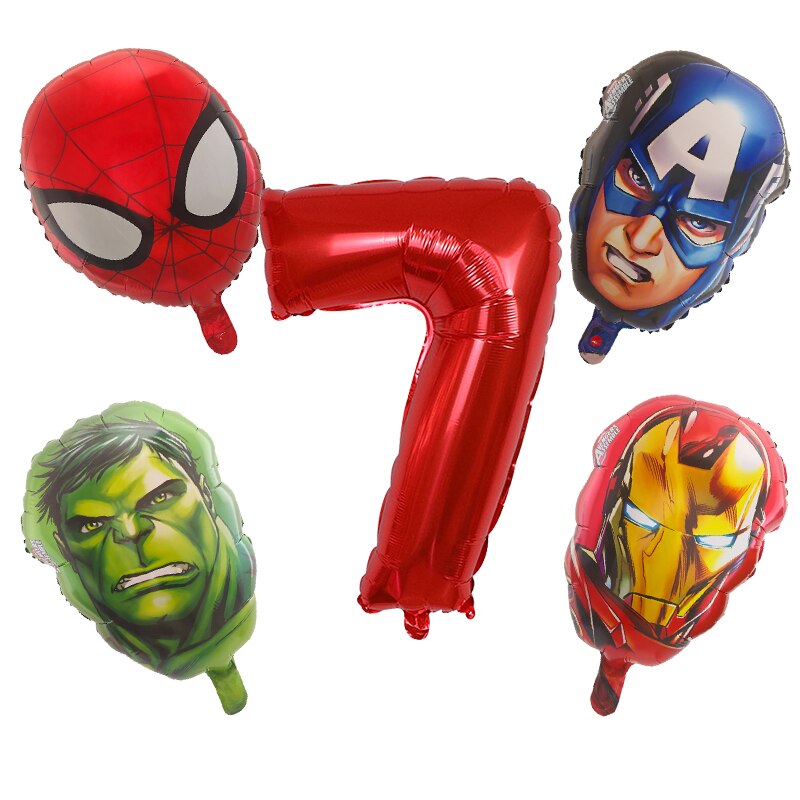 Hero Foil Spiderman Head Aluminum Foil Balloons