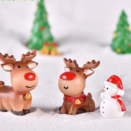 Christmas Resin Elk Santa Claus Ornaments