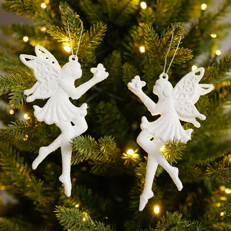 Xmas Tree Pendants Snowflake Angel Deer Hanging