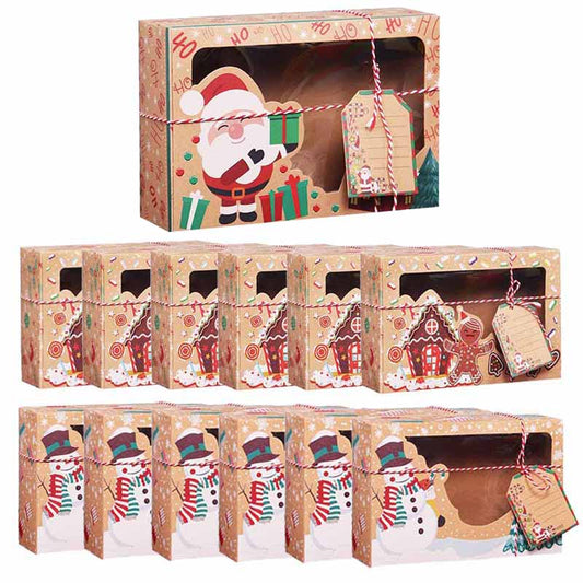 Kraft Paper Candy Boxes Merry Christmas Gift Box