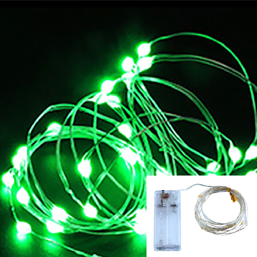 Led Fairy Lights Copper Wire String Outdoor Lamp