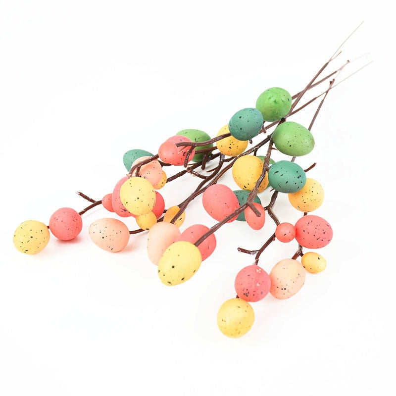 Easter Egg Tree Branch Colorful Painting Foam