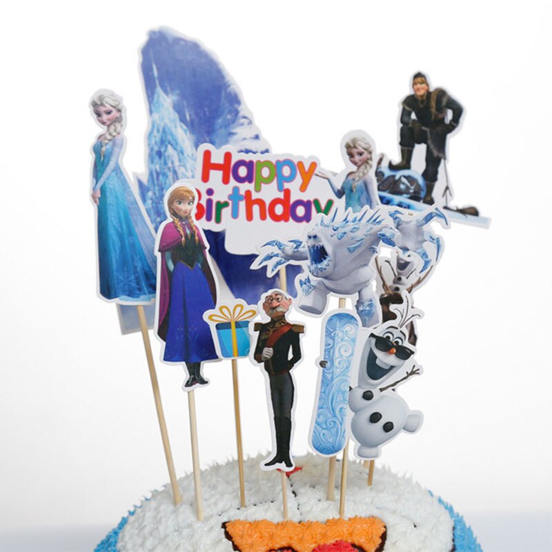 Frozen Elsa Anna Princess Cake Cupcake Toppers