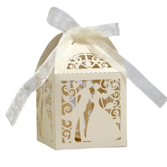 25pcs Wedding Bride Bridegroom Boutique Gift Box