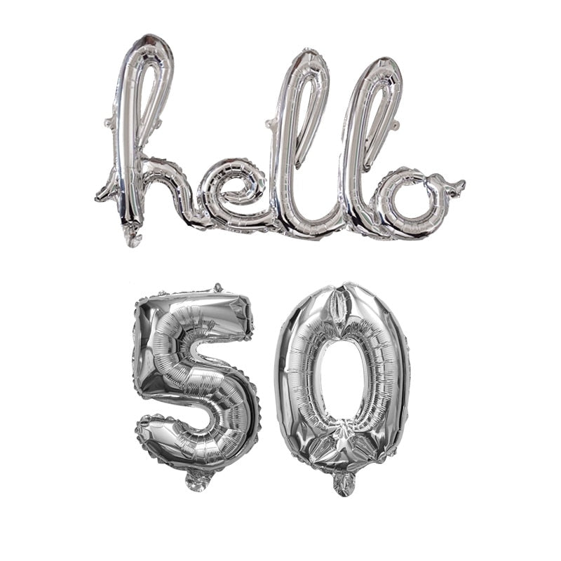 Hello 30 Baby Balloons number Balls Inflatable Air