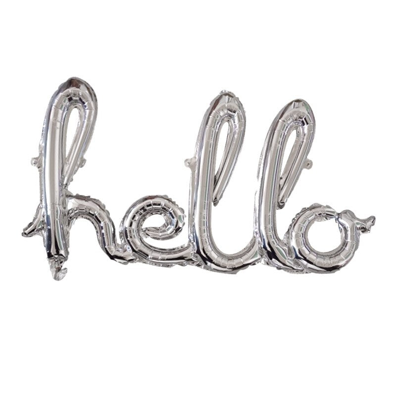 Rose Gold Hello 30 Baby Balloons number Balls Inflatable