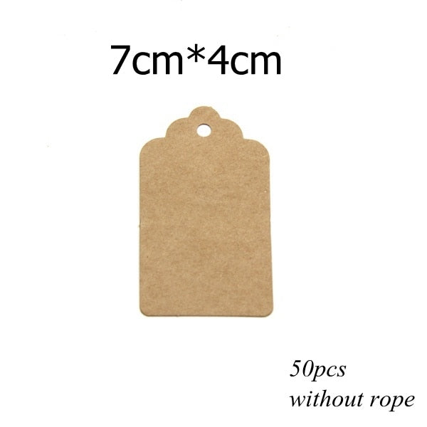 Round Laciness Paper Tags  Kraft Paper Card Tags Labels