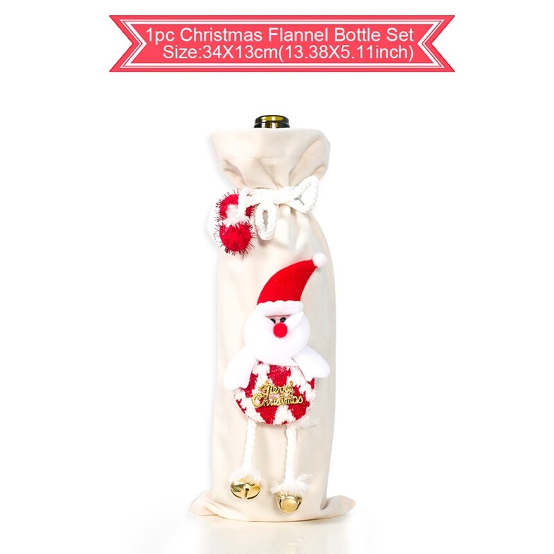 Christmas Wine Bottle Cover Decorations