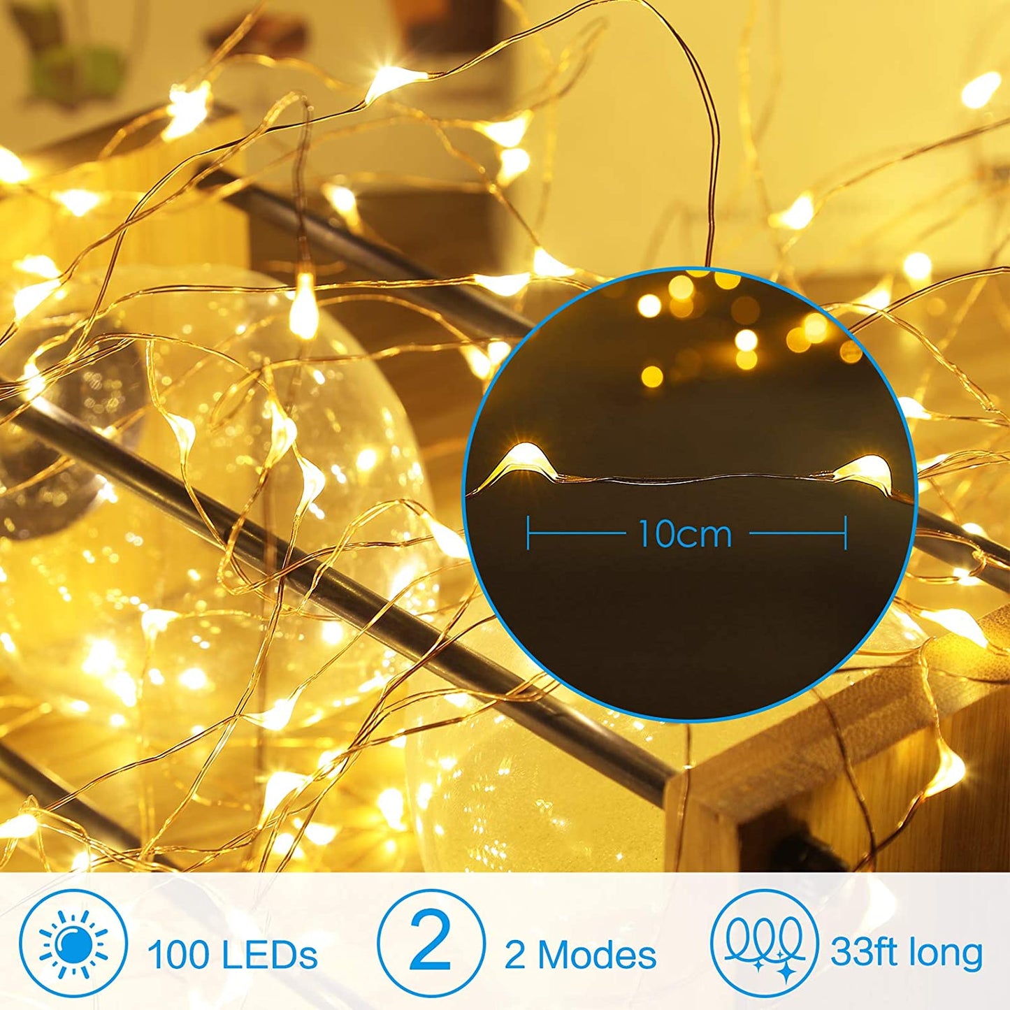 Led Fairy Lights Copper Wire String Lamp Garland