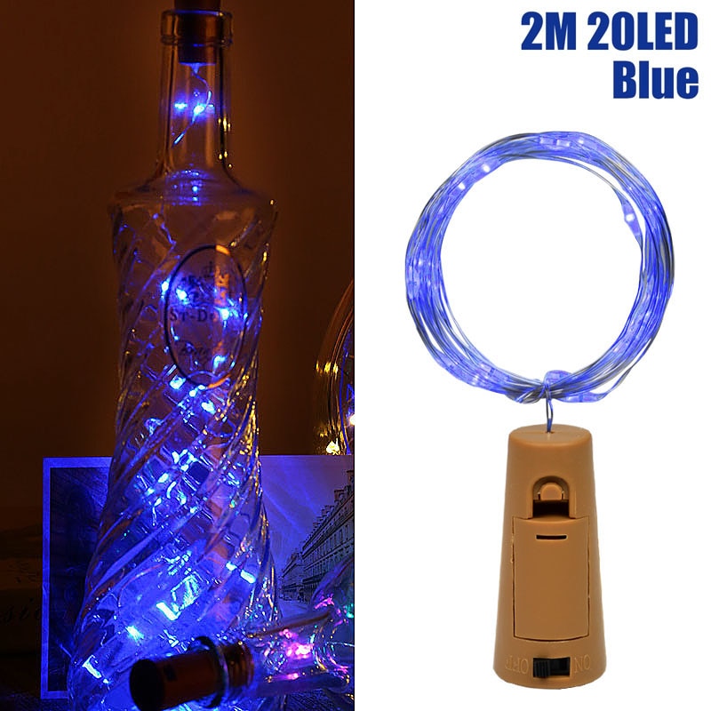 LED Wine Bottle Cork Lights String Fairy Lights for Party Christmas Home Bar