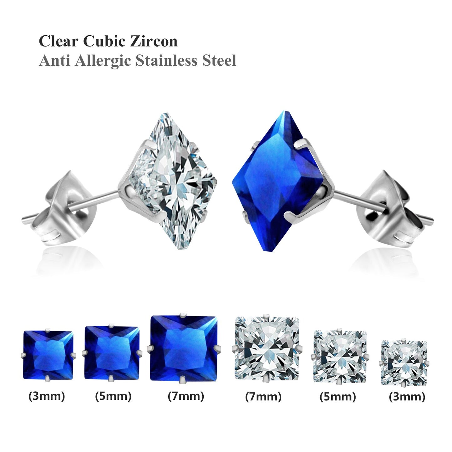 Stud Earings Sets Pack Christmas Zircon Earrings Set