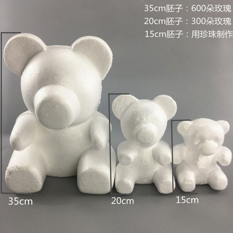 Valentine Day Cute Foam Bear Mold DIY Polystyrene