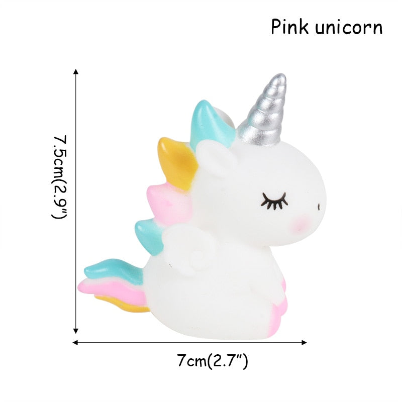 Rainbow Cake Toppers Unicorn Cloud Balloon Cake Flags