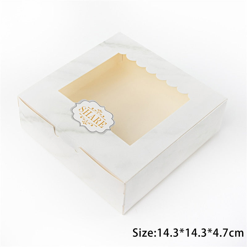 Bag Packing Box Donuts Gift Clear Window Event
