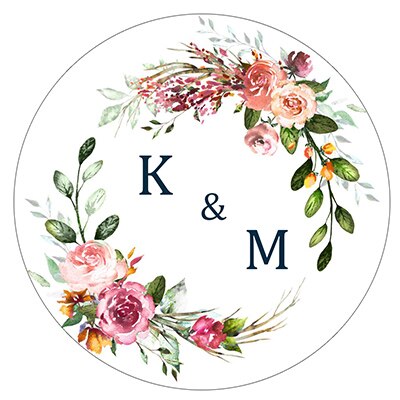 Custom Logo Wedding Birthday Party Sticker
