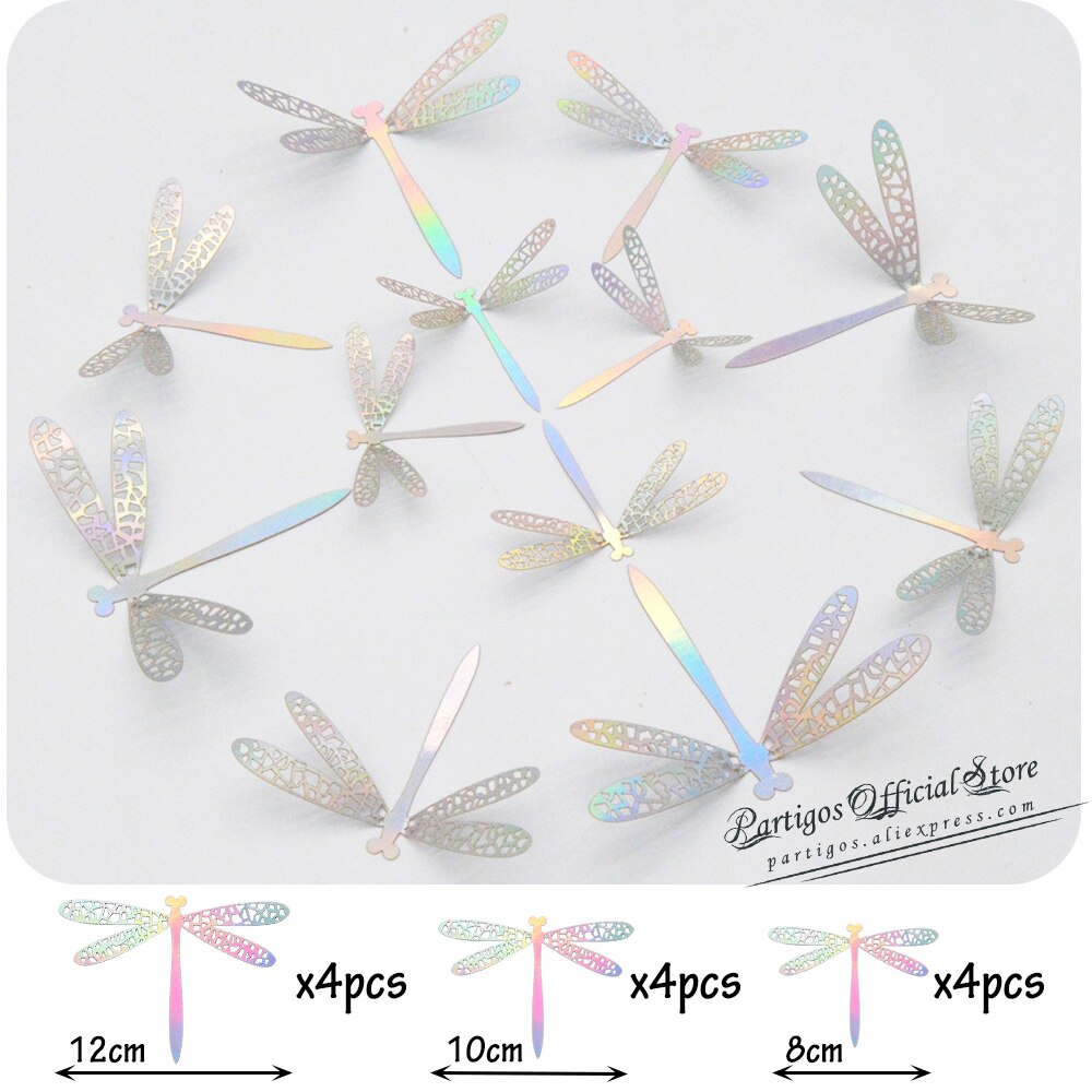 12Pcs 4D Hollow Butterfly Wall Wedding Decors