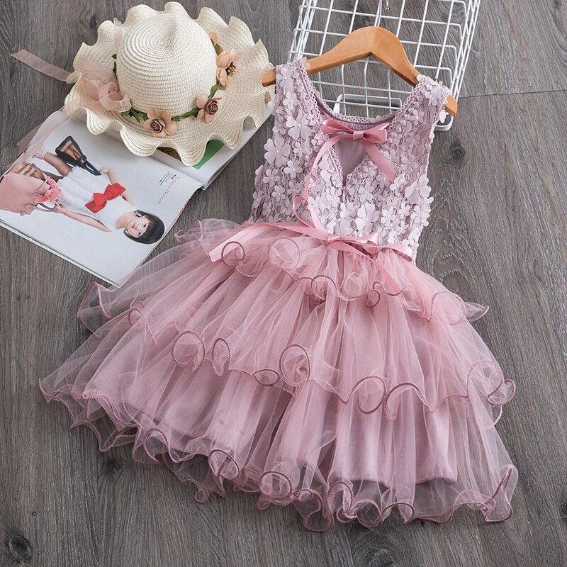 Children Formal Clothes Kids Fluffy Cake