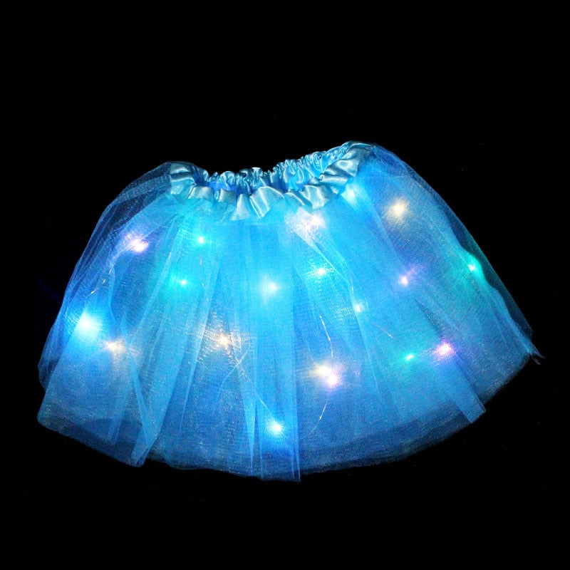 LED Costume Props Girls Skirts Angel Luminous Wings